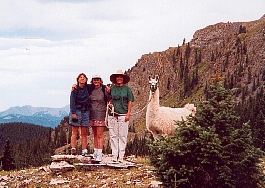 Llama trekking is a great for friends to get out in the great outdoors